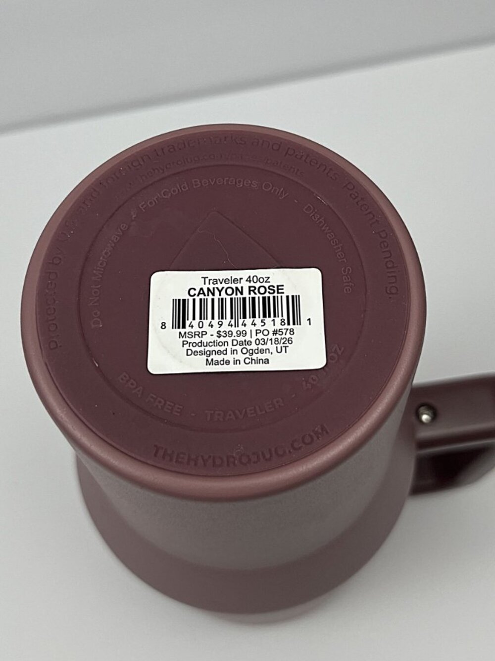 HydroJug Traveler 40 oz Tumbler Canyon Rose Colorway NEW - Picture 8 of 12